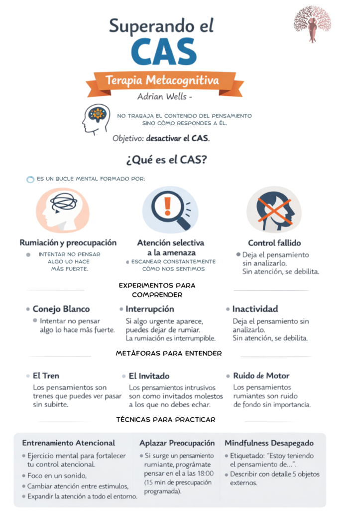 No puedo dejar de pensar... Pues esta Infografía para explicar el síndrome cognitivo atencional CAS te puede ayudar 