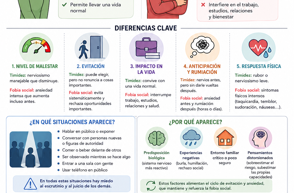 ¿Tengo fobia social o simplemente soy tímido? Aprende a distinguirlos